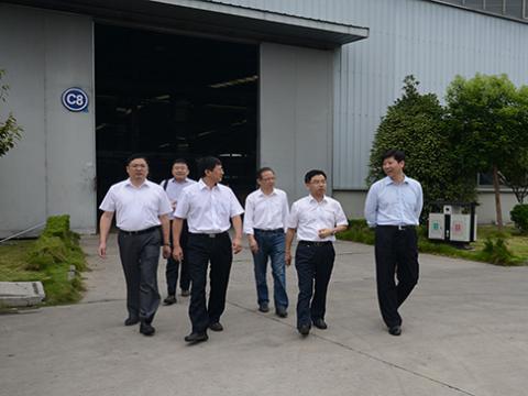 国家认监委向导一行到欧博abg母线调研